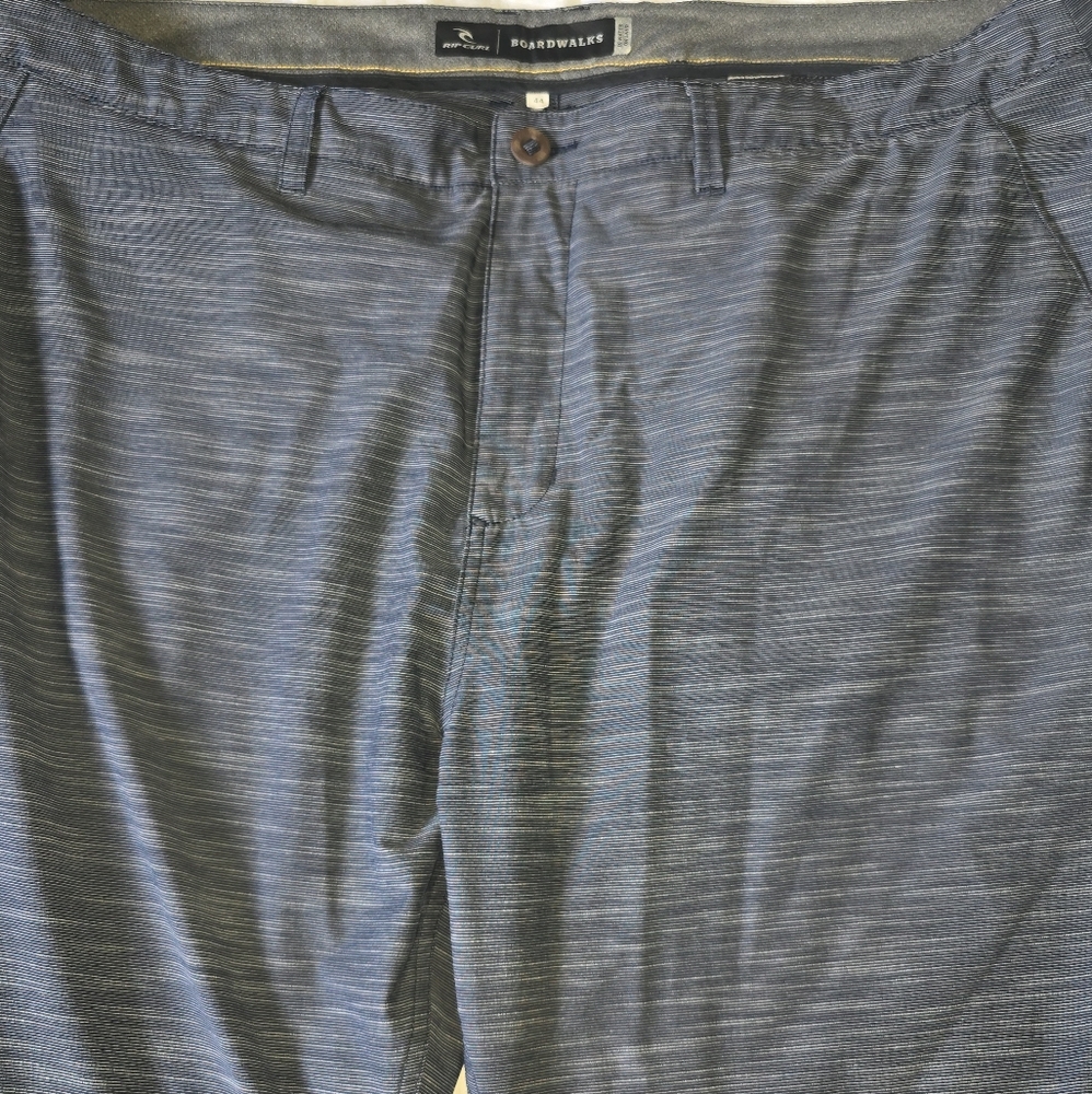 Rip Curl Hybrid Shorts Blue Striped Boardwalk Shorts Size 44